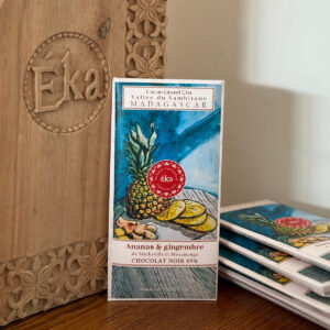 Chocolat artisanal Eka Ananas Gingembre 65 %